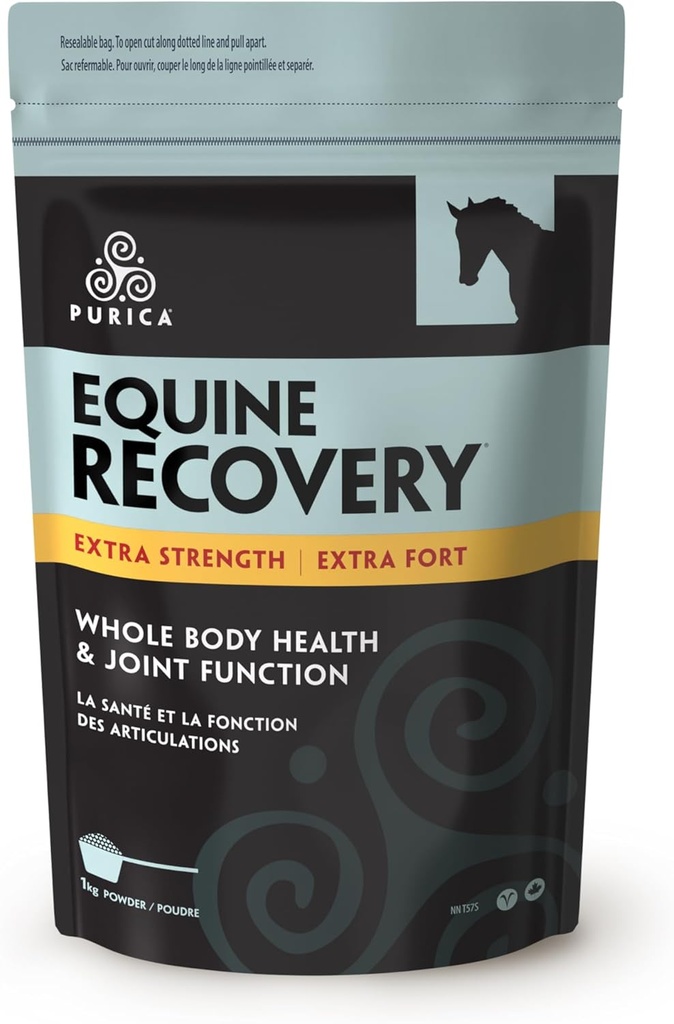 PURICA Equine Hyaluronic Acid - Koňský společný podpůrný dodatek s Glucosamine, MSM Powder, Betaine, Magnesium, Vitamin C a E - Zelený čaj a extrakt ze semen hroznů - Dodávky a ošetření koní