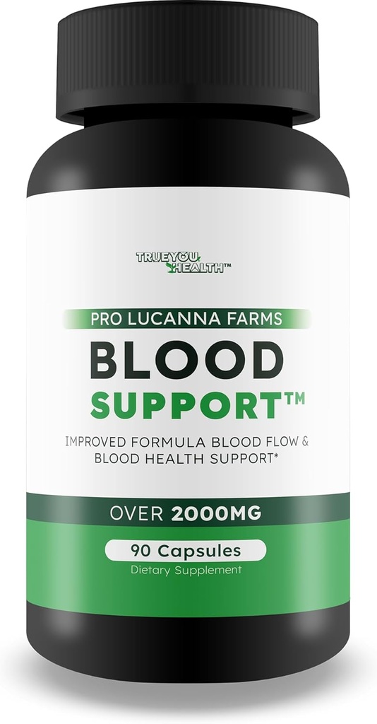Pro Lucanna Farms Blood Supplement - Lepší vzorec Krevní tok Supplement & Cukr Zdraví Krvavé Zdraví Podpora - Krevní tok Pilulky - Krevní oběh Dodatek - Glukóza Supplement