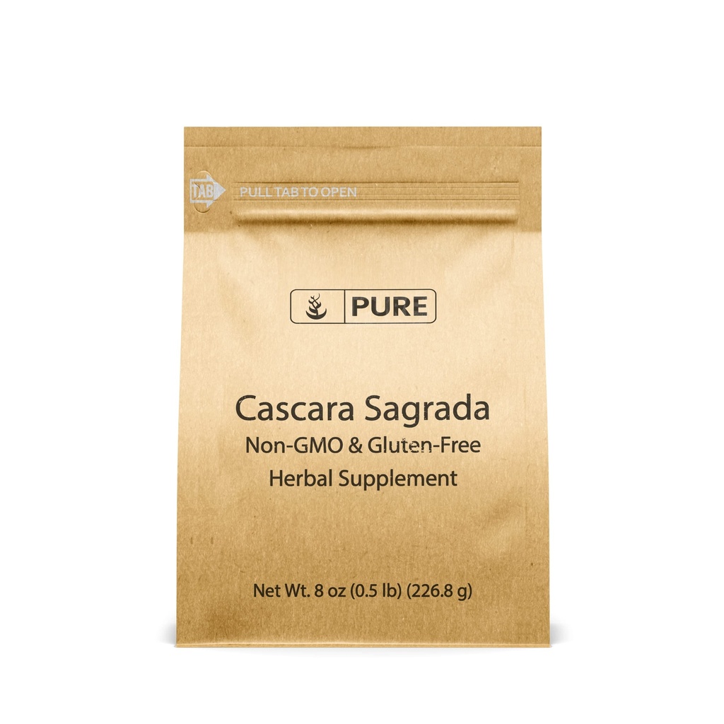 Čisté původní ingredience Cascara Sagrada (8oz) Non- GMO & gluten- Free, Glycosids