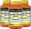 Mason Natural Cascara Sagrada 450 mg, bylinný doplněk pro normální stravovací funkce, 100 kapslí (balení po 3)