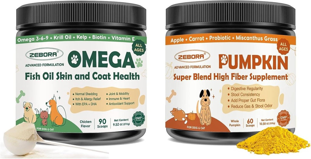 ZEBORA Dýně pro psy, Omega 3 Rybí olej pro psy