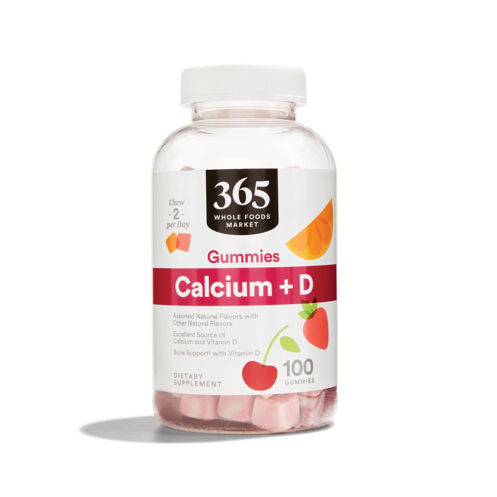 365 od Whole Foods Market, Calcium Adult Gummies, 100 Count