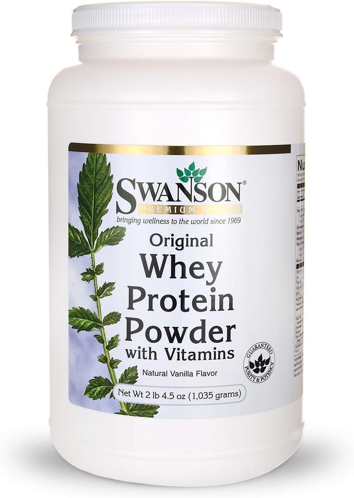 Syrovátkový protein prášek 36,5 oz vanilková chuť (1,035 gramů)
