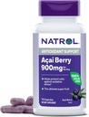 Natrol Acai Berry 900 mg na servírování, dodatek stravy pro antioxidační podporu, 75 Kapsle, 37 Day Supply