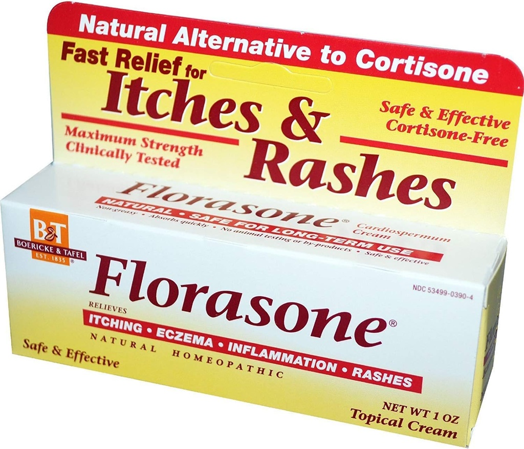 Boericke & Tafel Florason Itches & Rash Cream - 1 oz, 2 balení
