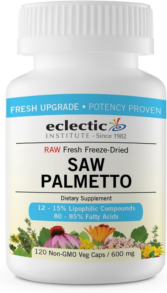 Eklectic Saw Palmetto 600 Mg Fduv, modrá, 240 Počet