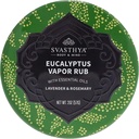 Svasthya Tělo & mysl Eucalyptus Vapor Rub - Opens Nasal Passages & Moisturizes The Skin, Cough, Stuffy Nose & Congestion Relief, Olive Oil, Beeswag, Lavender, Rosemary - Made in The USA, 2oz
