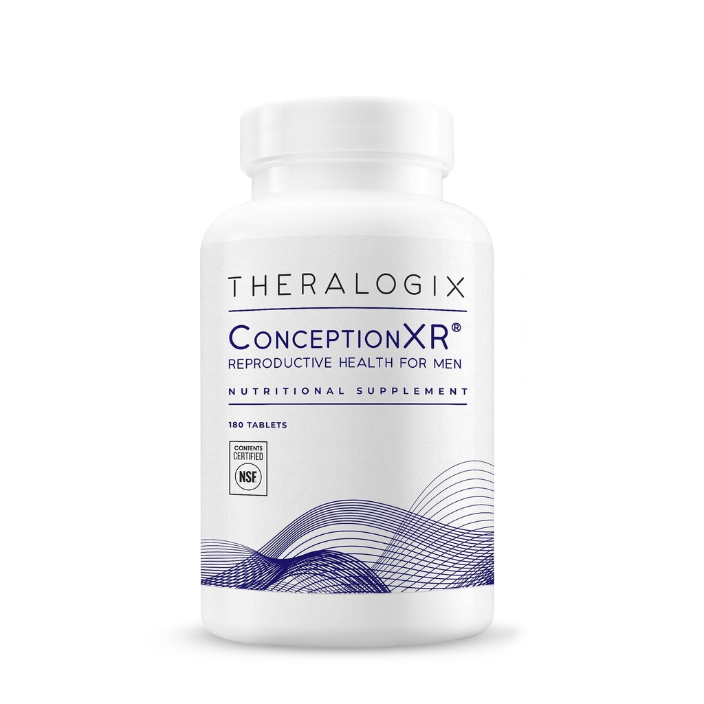 Theralogix ConceptionXR Reproductive Health for Men, Pánské Precepce Vitamíny pro podporu plodnosti, Mužské plodnosti doplňky pro Sperm zdraví, NSF Certified - 180 Tabs (90- Day Supply), Bez chuti
