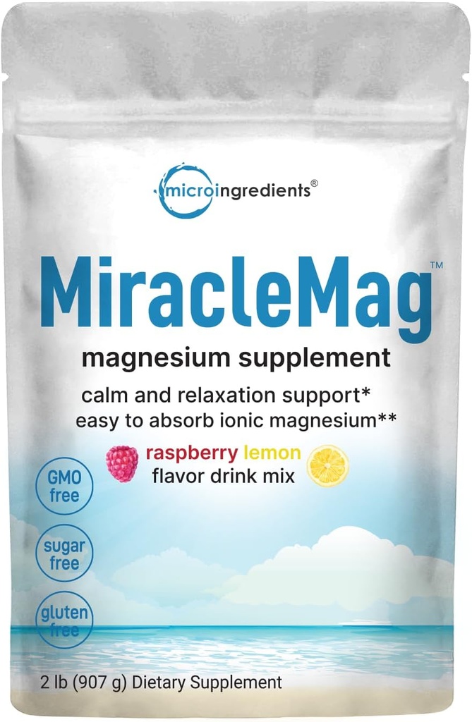 Calm Magnesium Powder, 2lbs current 124; Magnesium Citrát Powder 124; Sweet Raspberry Lemon ochucený current 124; Calm & Relaxation Mineral Support Current 124; Easy Absorbováno 124; Non- GMO, Vegan, Cukr zdarma