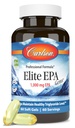 Carlson - Elite EPA Gems, 1000 mg EPA Fish Oil, Wild- Caught, Norský dodatek k rybím oleji, Udržitelně sourced, Pomáhá udržet zdravé hladiny triglyceridů, 60 Softgels