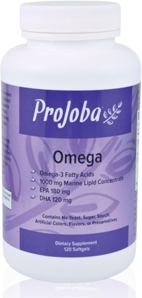Youngevity Projoba Omega ™ - 1000 mg Omega33 - High- Potency - 180 EPA & 120 DHA na podporu zdraví mozku a srdce - 120 Softgels (balení po 2)