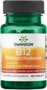 Swanson Metylkobalamin Vysoká absorpce Vitamin B- 12 2, 5 Milligramy 60 Tabs