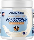 Vitamatic Bovine Colostrum 30% IgG Powder - dodatek pro Gut zdraví, růst vlasů, krása, svalová obnova, a imunitní podpora - Snadná mix - 60 Gram (30 Služeb, Neochucené)