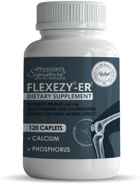 Rawleigh Flexezy-ER: 120 Caplet CLAS124; 24 / 7 Společná podpora Formule CLAS124; Glucosamine & Chondroitin Sulfát Blend CLAS124; vápník & fosforous CLAS124; 24-hodinová prodloužená verze CLAS124; Společná doplněk zdraví pro muže a ženy