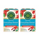 Tradiční léky Organic Everyday Detox Schisandra Berry Bylinný čaj, podporuje zdravé funkce jater (16 Počet (balení po 2))