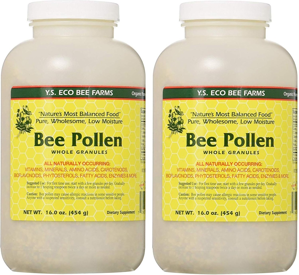 Bee Pollen - Low Moisture Whole Granulars YS Eco Bee Farms 16 oz Granular (2 balení)