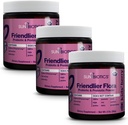 SUNBIOTIC Friendlier Flora - Dětský Prebiotický a Probiotický Powder Dodatek s 5 Miliony CFU 5 Probiotických proužků pro Good Gut Flora, imunitní systém, & vyvážený mikrobiom - Berry, (Balení 3)