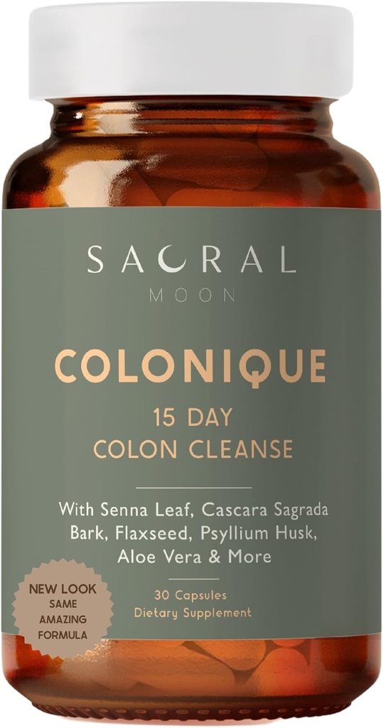 15 Den Colon Cleanse - Stravovací podpora pro čištění, Senna Leaf, Cascara Sagrada, Psyllium Husk, Flaxseed, Aloe Vera, Probiotika a další. Zácpa Relief.