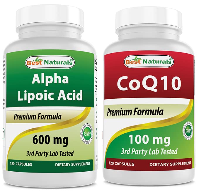 Nejlepší Naturals Alpha Lipoic Acid 600 mg & COQ10 100 mg