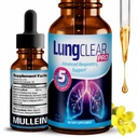 Lung Support Supplementary Drops with Wild Mullein Leaf Extract for Lungs and Mucus Relief Support - 2 Fl oz