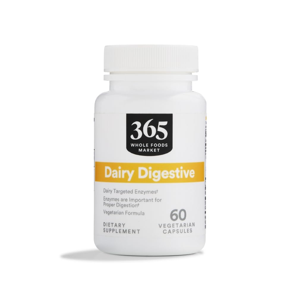 365 od Whole Foods Market, Dairy Digestive Enzymes, 60 Count