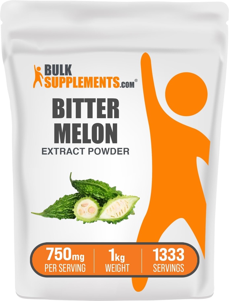 BulkSupplements.com Hořký Melon Extract Powder - Hořký Melon Extract, Hořký Gourd Extract - Bylinný dodatek, Bezlepkový, 750mg na Serving, 1kg (2,2 kg) (Balení po 1)
