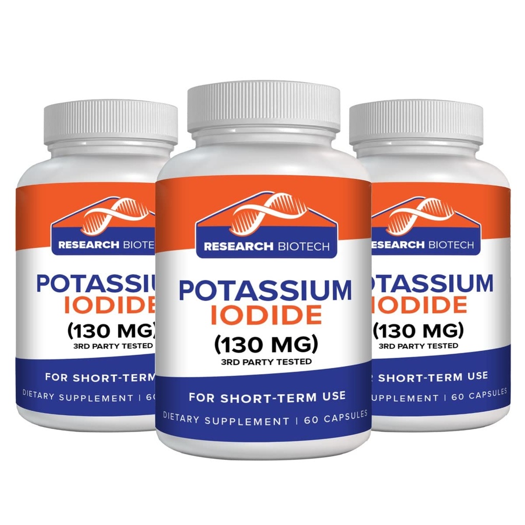 Max- Bio kalium Iodide 130mg Kapsle - 180 Počet - Dietní dodatek pro podporu a ochranu štítné žlázy