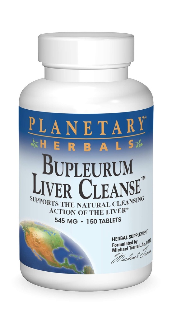 Planetární herbals Bupleurum Játra Čistota, Podporuje přirozenou čistící činnost jater *, 545 mg - 150 tablet