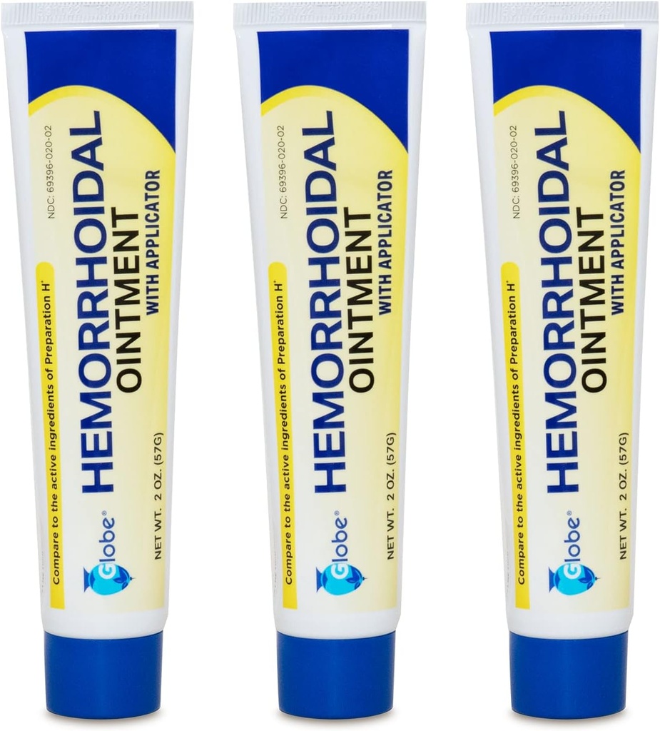 Hemoroidní bolest Relief Ointment 2 oz (56g) per Tube Hemoroid Léčba pro rychle působící Itch, Otok, a maximální síla bolesti Relief (3 Pack)