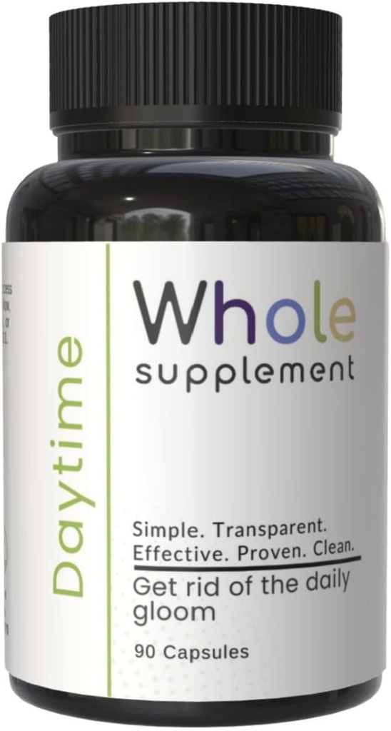 Denní Nootropní Natural Daily Support - Brain Clarity, Brain Health, Focus, Mood and Energy - Lions Mane, Ashwagandha, Stejný, Passion Flower - Užijte si svůj den!