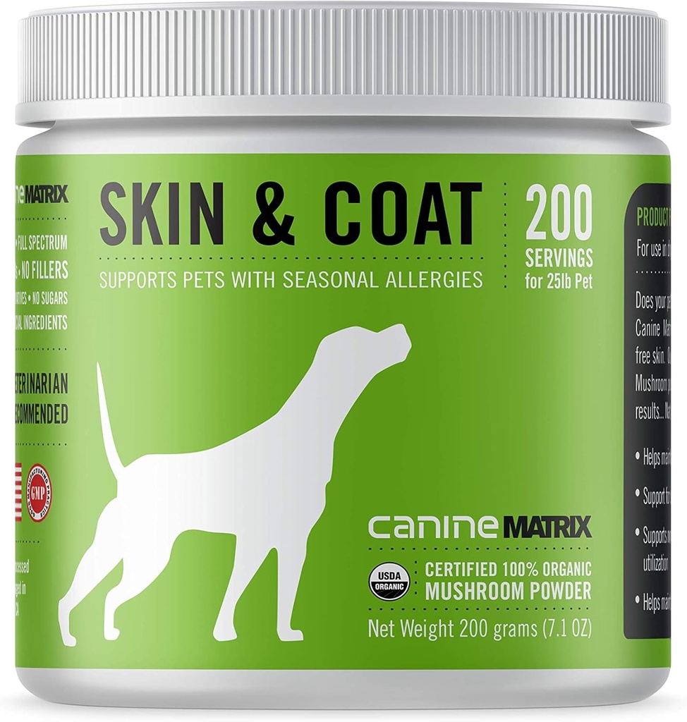 Houba Matrix Canine Organic Houba Powder Skin and Coat Supplement, 200 Grams (Balení květen Vary)