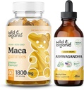 Wild & Organic Maca Root Gummies & Ashwagandha tinktura 4 fl oz