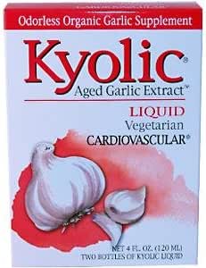 Wakunaga - Kyolický, pokročilý česnek extrakt, kardiovaskulární, tekutý, 2 láhve, 2 fl oz (120 ml)