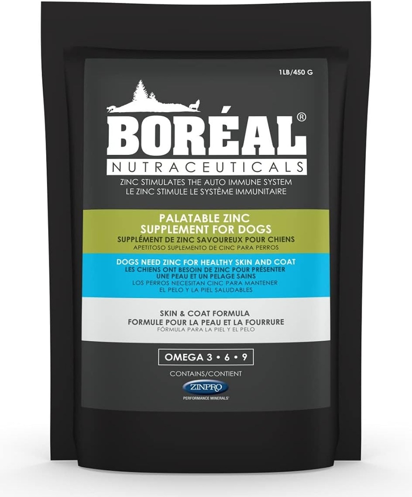 Boréal paleta zink dodatek pro psy 16 oz re- těsnitelný pytel