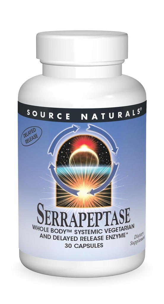 Zdroj Naturals Serrapeptáza - opožděné uvolnění enzymu - 30 Vegetariánských kapslí