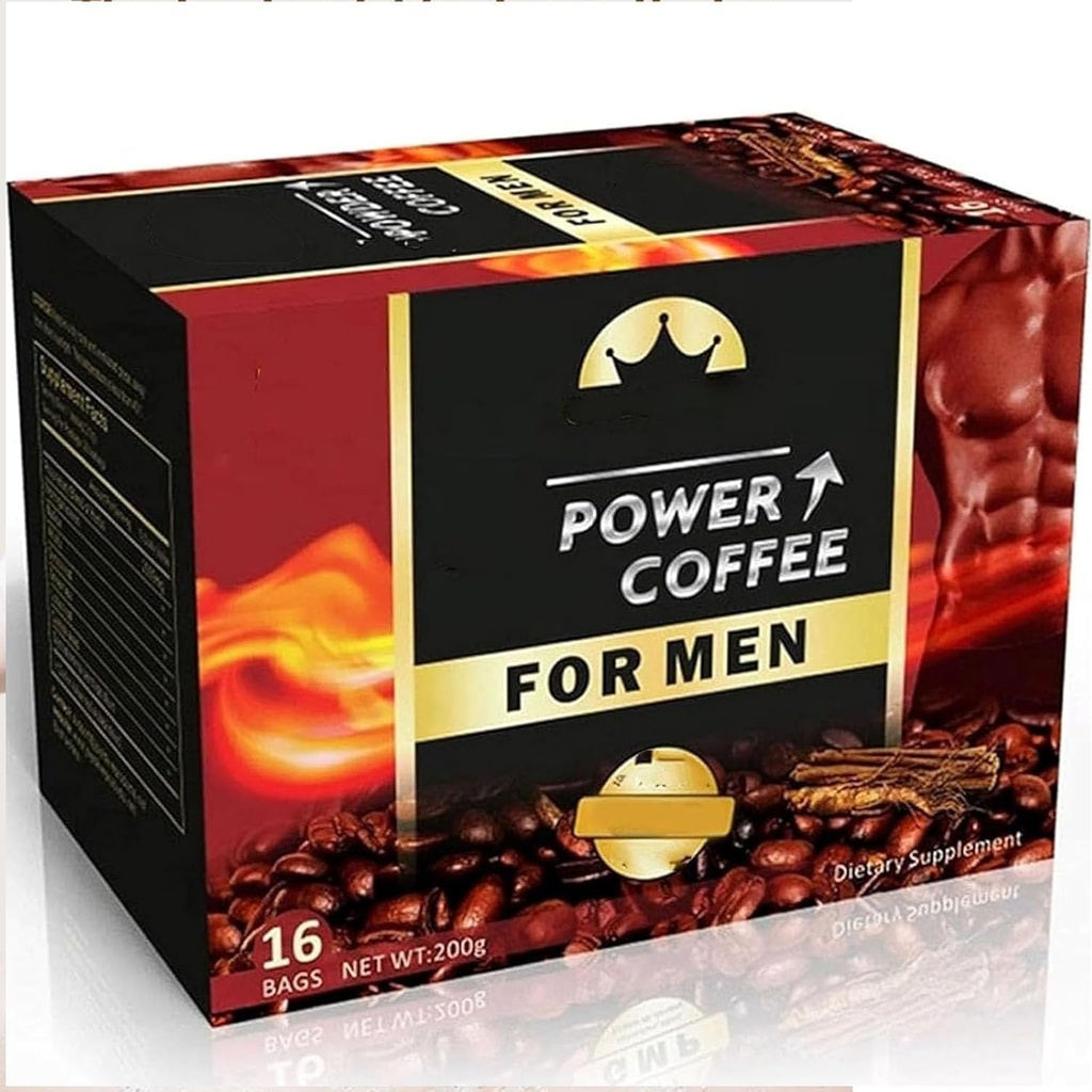 Power Coffee for Men- African Coffee Powder for Man, The Secret To Strong Men (1-box)