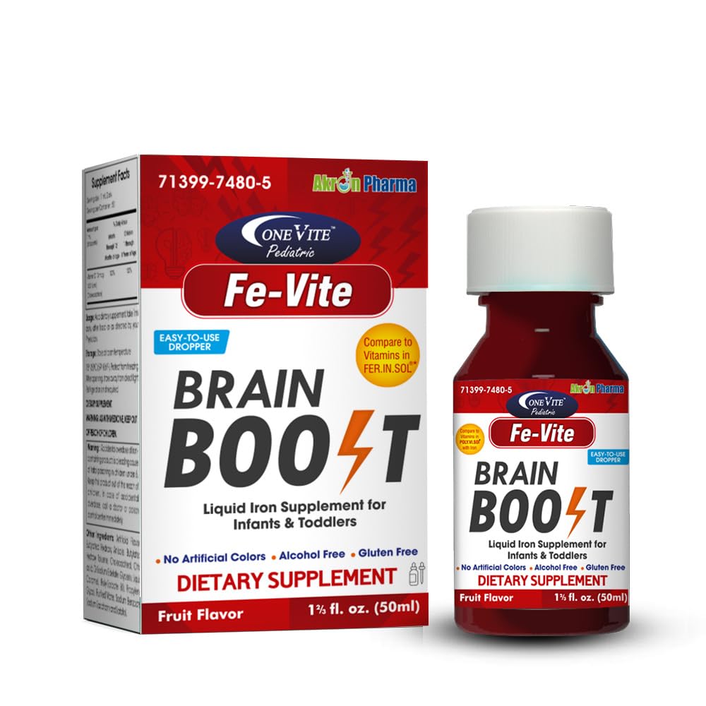 Pediatrické FE- Vite Kapky 124; Liquid železo dodatek 124; 50ml, 1.66 Fl Oz (balení po 1)