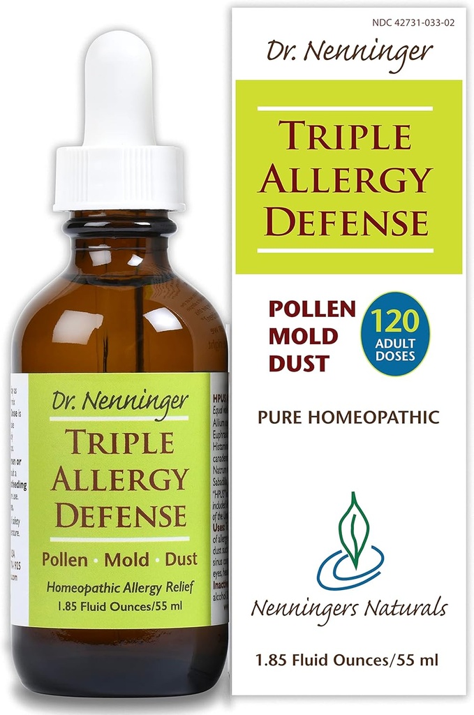 Triple Alergics Defense 120 Dávky Multi- Symptom Relief Pollen Mold Prach