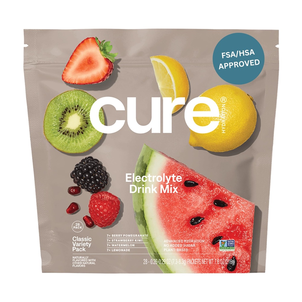 Léčba Hydratace currency 124; Plant- based Electrolyte Drink Mix current 124; No Add Sugar currency 124; FSA- HSA currency 124; Dehydratace Relief Powder Made with Coconut Water current 124; Non- GMO currency 124; Vegan current 124; 28 Packets - Variety Pack