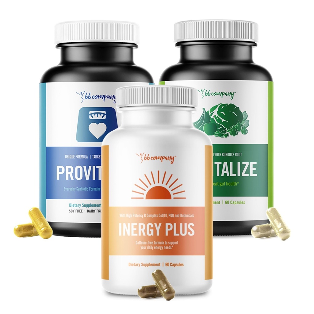 BB Company Menokit Bundle CLANE124; Menopauza Vitamíny - Soothes Joint Aches, Posiluje energii, Duševní Clarity, Gut Health CLANE124; Provitalizace, Previtalizace & inergyPLUS CLANE124; Hodnota Bundle CLANE124; Balení Vary CLANE124; 30 Day Supply