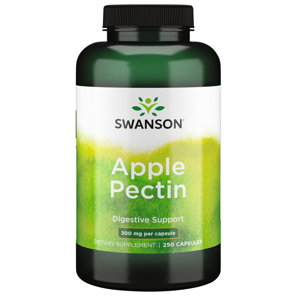 Swanson Apple Pectin 300 miligramů 250 tobolek