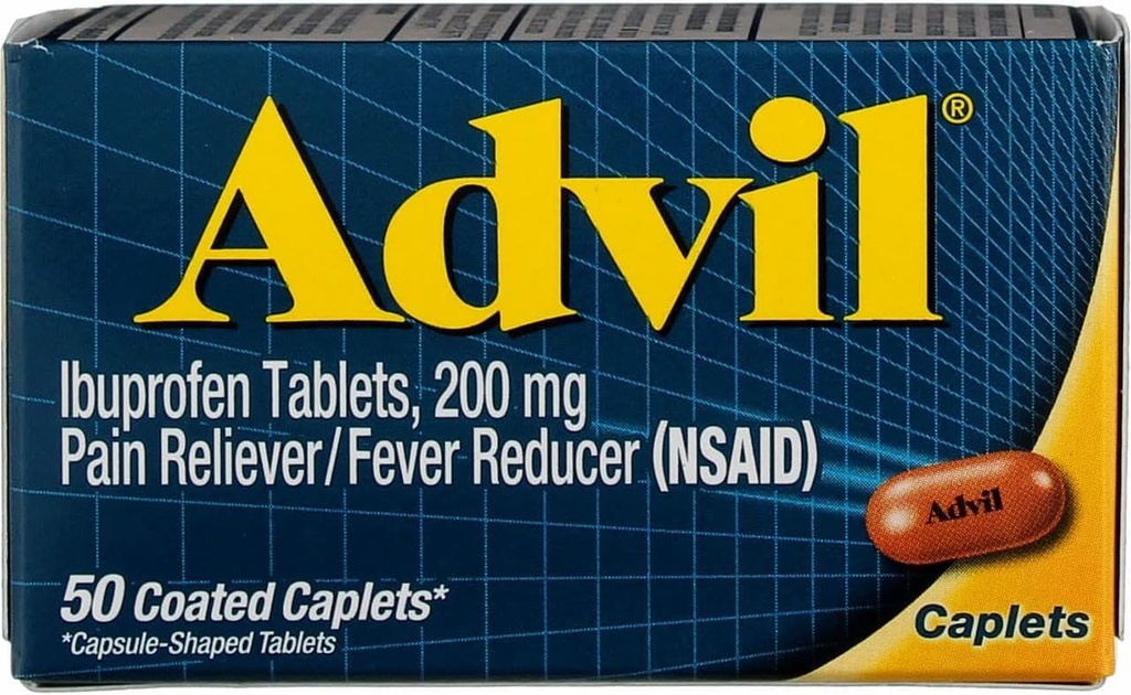 Advil Pain Reliever / Horečka Reducer 200 mg potahované tablety 50 ea (Balení po 6)