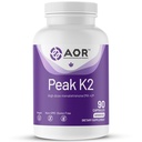 AOR, Peak K2, Podporuje kostní a kardiovaskulární zdraví a normální krevní sraženiny, Dietní dodatek, 90 porce (90 kapslí)