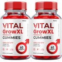(2 Pack) Vital Grow XL Gummies - Oficiální vzorec - Vial Grow XL Advanced Strength Formule, Vital Grow XL Recenze, Celková podpora zdraví 1000mg Maximální síla Wellness doplněk (120 Gummies)