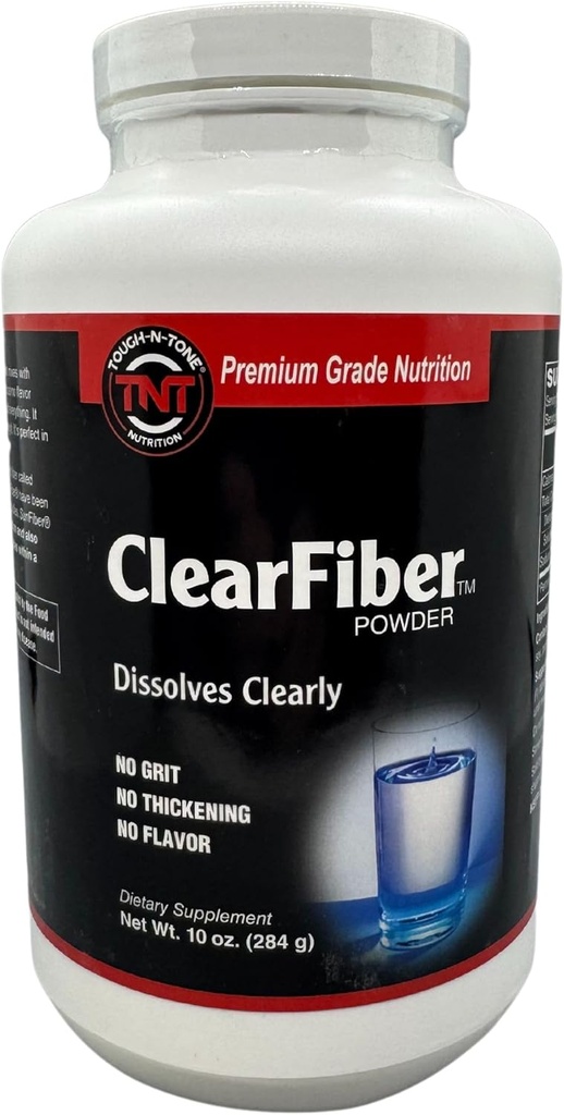 TOUGH-N-TONE ClearFiber Powder - Rozpustný fiber se SunFiber ® PHGG - Bezchutné, Odorless, Non-Thickening - Podporuje stravitelné a srdeční zdraví - Prebiotické