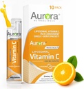 Aurora Nutrascience Micro- Pack Liposomální vitamin C, Imunitní podpora, 1000 mg per Serving, Vegan, Gluten Free, Non- GMO, 10 Single Serve Packets, Orange