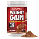 Naturade - All Naturade Weight Gain Drink Mix - Gluten Free, Delicious Taste, 1600 Calories per Servings - Mass Gainer w / Carboims & Protein - Chocolate, 20.3 Ounce (12 Servings).