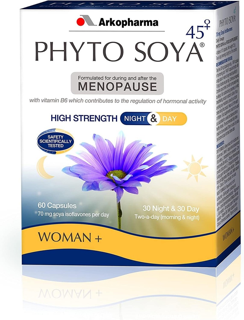 Arkopharma Phyto Soya Night & Day, 30 denní čepice a 30 nočních čepice