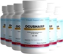 Ocusharp Vision Health Formule s Zeaxanthin, Lutein, Bilberry Exrtract, Eyebright & More - Doplatek vitaminu očí, 60 Kapsle (6)