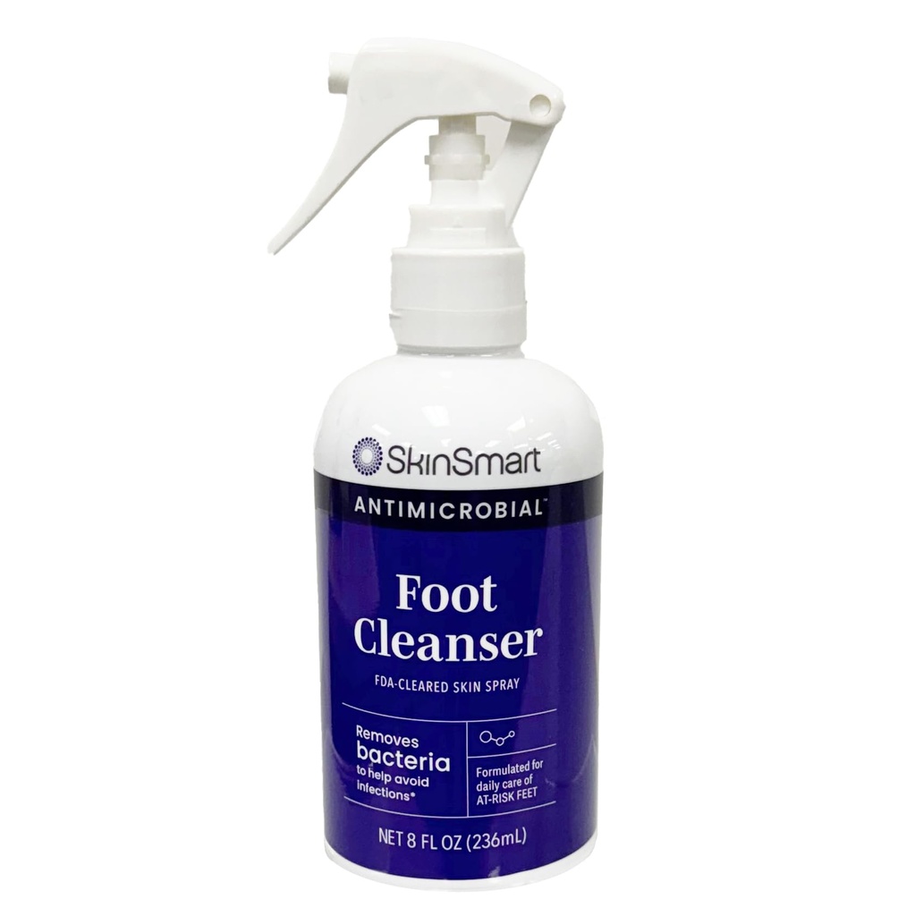SkinSmart Daily Foot Cleanser pro At- Risk Nohy, Odstraní bakterie pomoci vyhnout se infekcím, 8 unce sprej